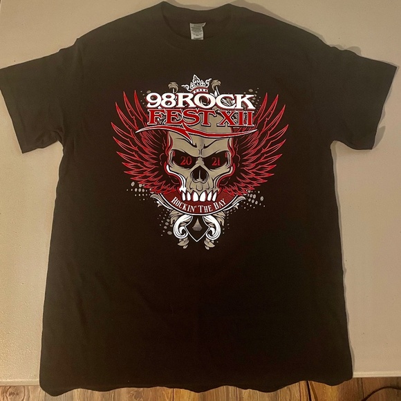 98 Rock Fest XII T-shirt-Tampa Bay-Shinedown, Seether, Candlebox...Unisex Med - Picture 1 of 5